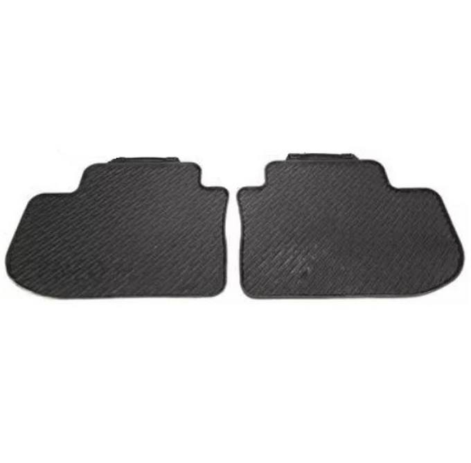 BMW Floor Mat Set - Rear (Gray / Black - Carpet) 51472210729